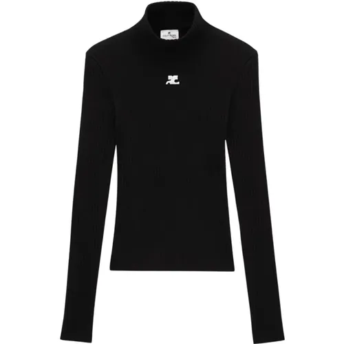 Rib Knit Sweater , female, Sizes: XS - Courrèges - Modalova