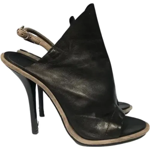 Pre-owned Leather sandals , female, Sizes: 7 UK - Balenciaga Vintage - Modalova