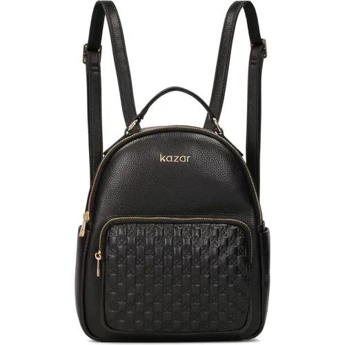 Urban Style Leder Rucksack mit geprägtem Muster - Kazar - Modalova