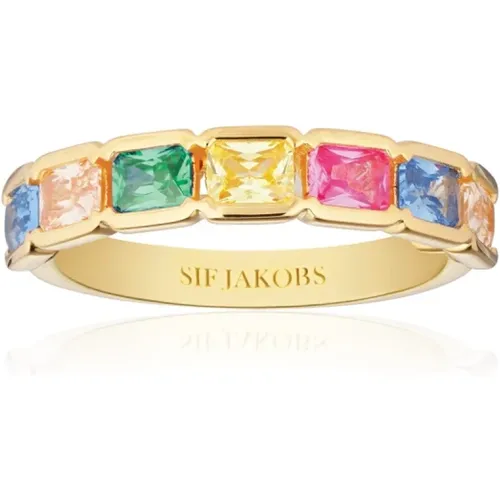 Roccanova Multicolor Zirkonia Ring , Damen, Größe: 58 MM - Sif Jakobs Jewellery - Modalova