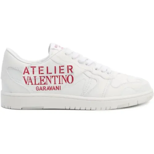 Leather Logo Sneakers , female, Sizes: 3 UK - Valentino Garavani - Modalova