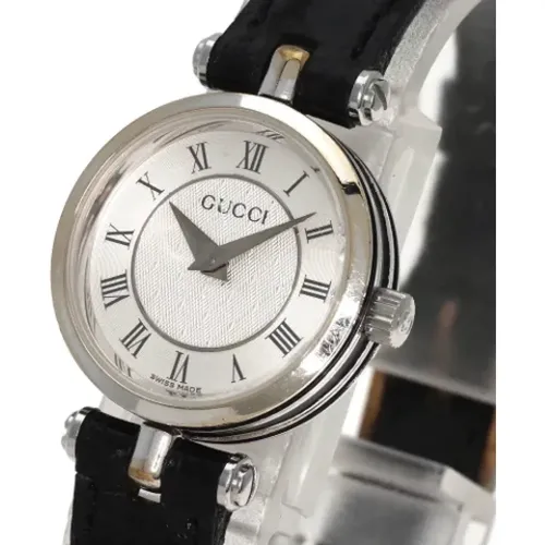 Pre-owned Leather watches , female, Sizes: ONE SIZE - Gucci Vintage - Modalova