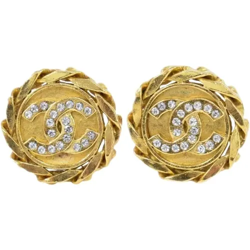 Pre-owned Metal earrings , female, Sizes: ONE SIZE - Chanel Vintage - Modalova