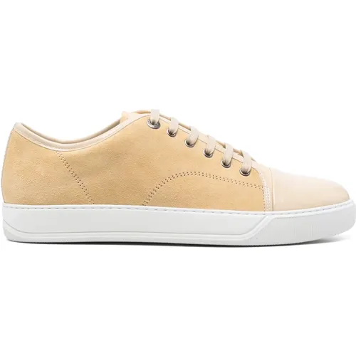 Wildleder Low-Top Sneakers , Herren, Größe: 42 EU - Lanvin - Modalova