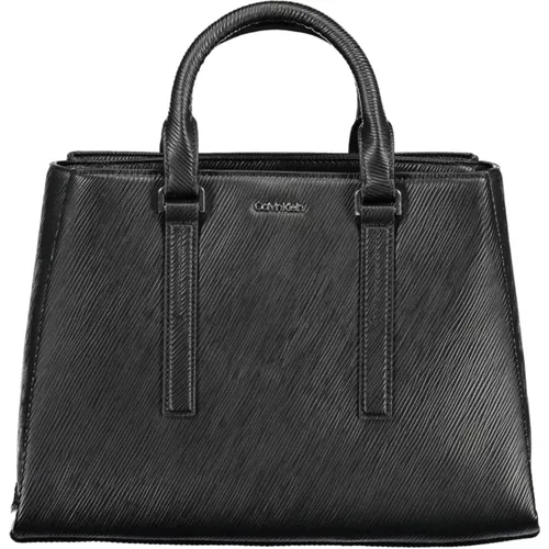 Schwarze Damenhandtasche mit abnehmbarem Riemen - Calvin Klein - Modalova