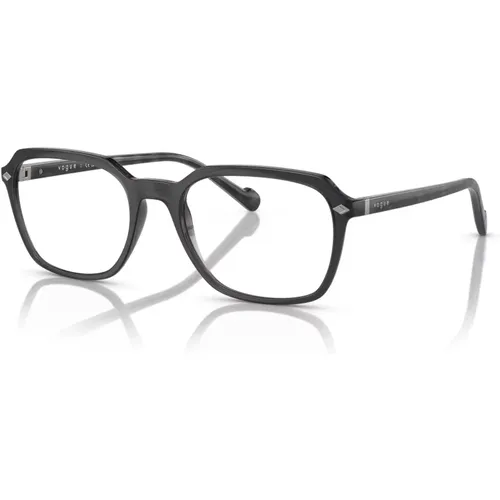 Dark Grey Transparent Eyewear Frames , unisex, Sizes: 54 MM - Vogue - Modalova