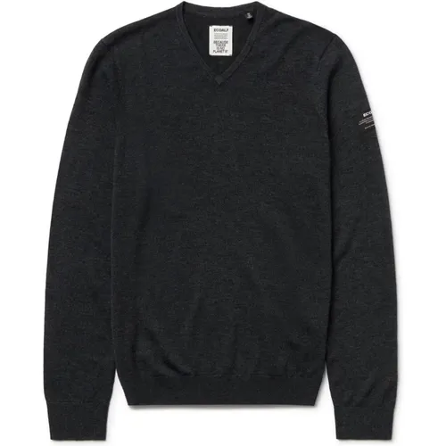 Dunkelgrauer Strickpullover , Herren, Größe: M - ECOALF - Modalova