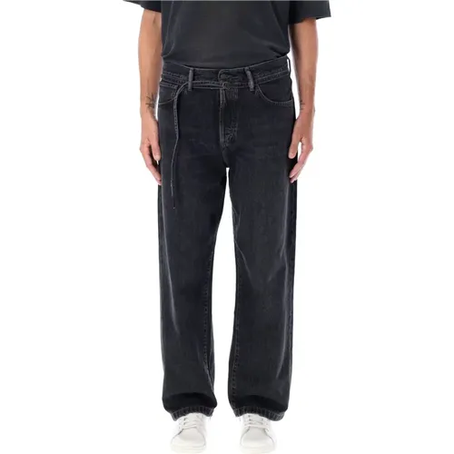 Schwarze Zerissene Lockere Jeans , Herren, Größe: W32 - Acne Studios - Modalova