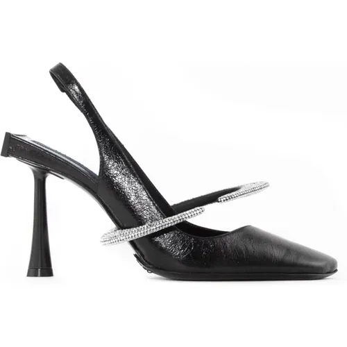 Leather Elsa James Bond Pumps , female, Sizes: 6 UK, 5 UK, 3 UK - Benedetta Bruzziches - Modalova