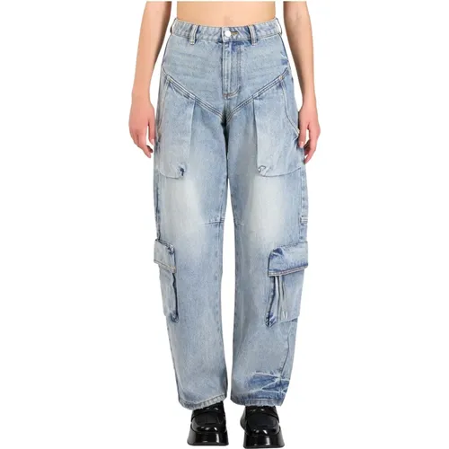 Cargo Baggy Aviator Denim Jeans , Damen, Größe: XS - Purple Brand - Modalova