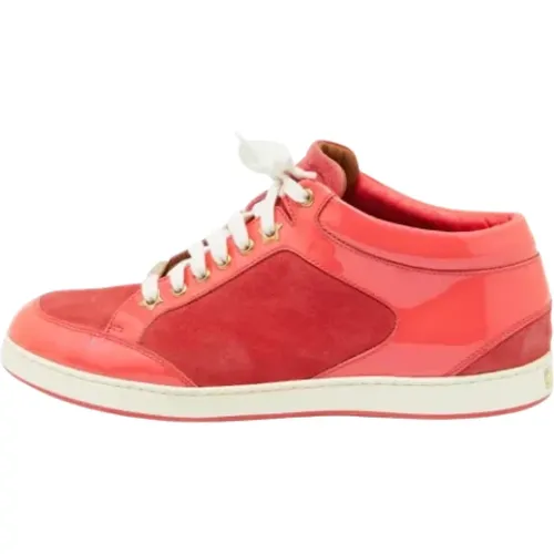 Pre-owned Leather sneakers , female, Sizes: 8 UK - Jimmy Choo Pre-owned - Modalova