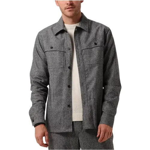 Solva Herren Overshirt Grau , Herren, Größe: XL - The GoodPeople - Modalova