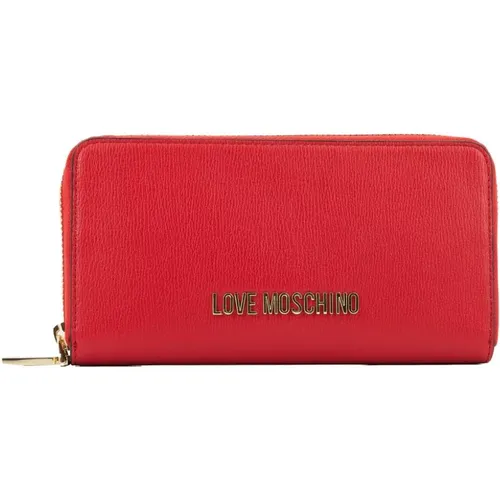 Elegant Wallet Cardholder , female, Sizes: ONE SIZE - Love Moschino - Modalova