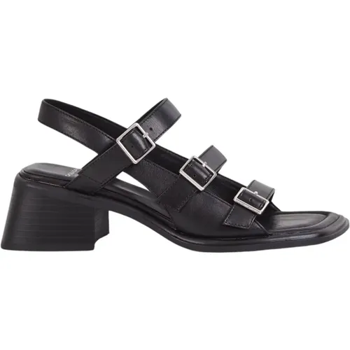 Ines Schwarze Ledersandalen , Damen, Größe: 37 EU - Vagabond Shoemakers - Modalova