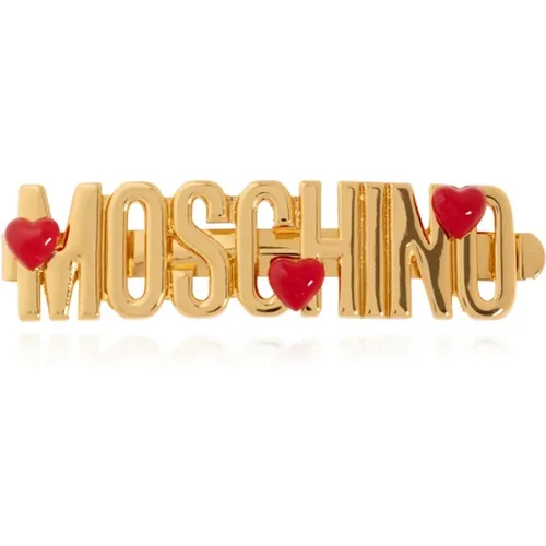 Metal Hair Clip , female, Sizes: ONE SIZE - Moschino - Modalova