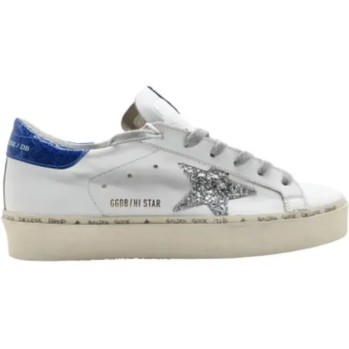 Weiße Glitter Hi-Star Sneakers für Männer - Golden Goose - Modalova