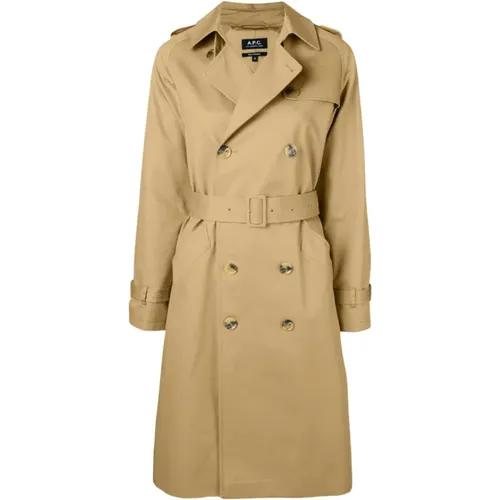 Greta Belted Trench Coat , female, Sizes: XS, S - A.p.c. - Modalova
