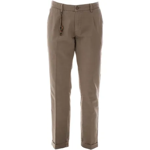 Baumwoll-Chino-Hose mit dekorativem Kordelzug - YES ZEE - Modalova