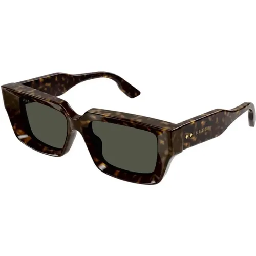 Stylish Sunglasses with Green Lenses , male, Sizes: 54 MM - Gucci - Modalova