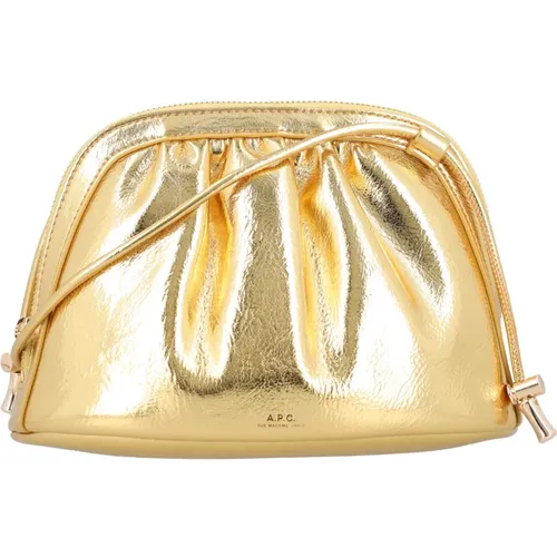 Gold Ninon Bag Handbag , female, Sizes: ONE SIZE - A.p.c. - Modalova