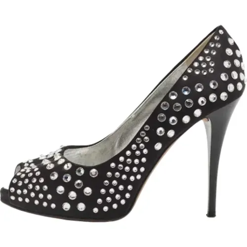 Pre-owned Satin heels , female, Sizes: 3 UK - Giuseppe Zanotti Pre-owned - Modalova