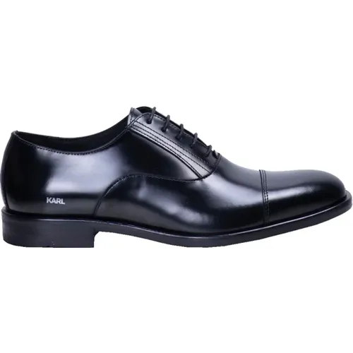 Leather Oxford Lace Shoes , male, Sizes: 6 UK, 11 UK, 8 UK, 9 UK - Karl Lagerfeld - Modalova