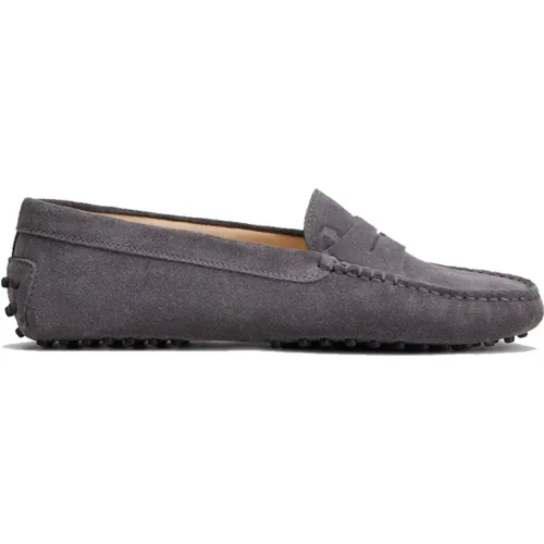 Classic Calfskin Flat Shoes , female, Sizes: 2 1/2 UK - TOD'S - Modalova