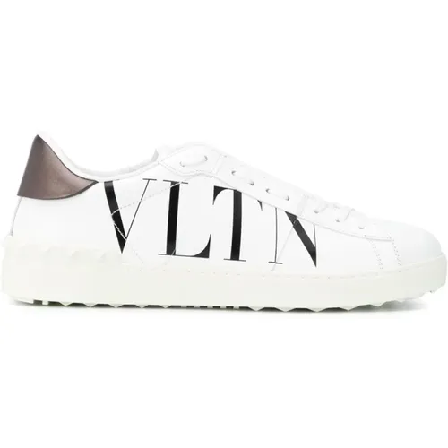 Rockstud Leder Sneakers , Herren, Größe: 42 EU - Valentino Garavani - Modalova