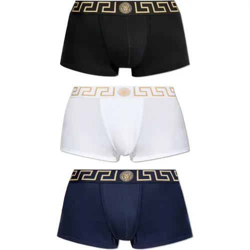 Dreierpack Boxershorts mit Logo , Herren, Größe: 2XL - Versace - Modalova