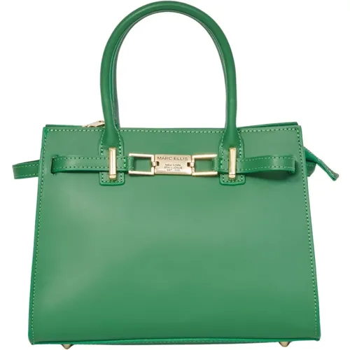 Grüne Lady Bag mit goldenen Details , Damen, Größe: ONE Size - Marc Ellis - Modalova
