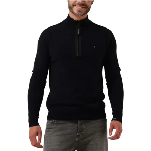 Butcher of , Herren Clifden Halfzip Pullover Blau , Herren, Größe: XL - Butcher of Blue - Modalova