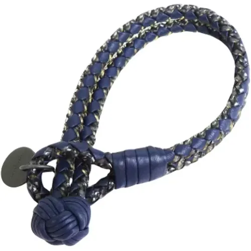 Pre-owned Navy Leather Bottega Veneta Bracelet , female, Sizes: ONE SIZE - Bottega Veneta Vintage - Modalova