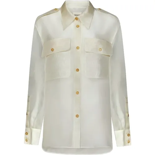 Womens Clothing Shirts Ss24 , female, Sizes: 2XS - Khaite - Modalova