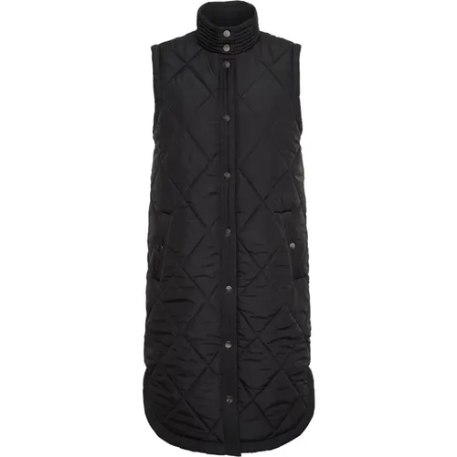 Quilted Waist Coat Jacket Deep , female, Sizes: 3XL, M - Kaffe - Modalova