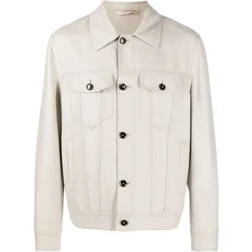 Trucker jacket , male, Sizes: L, XL, 3XL - Brioni - Modalova