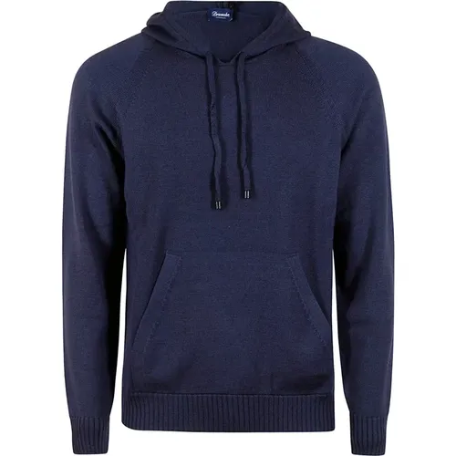Wool Hoodie Sweater , male, Sizes: L, XS, 3XL - Drumohr - Modalova