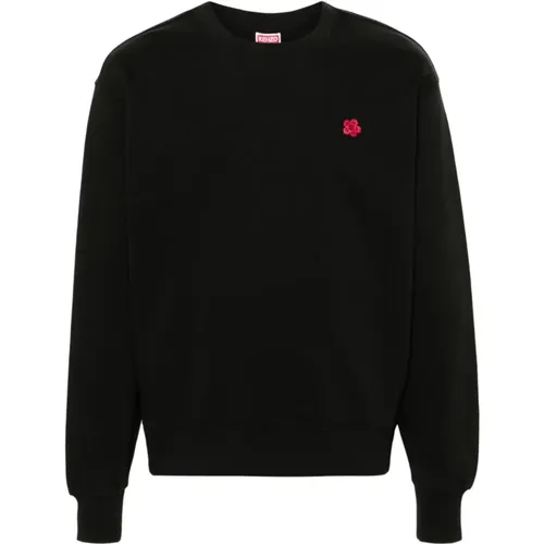 Schwarzer Boke Flower Pullover , Herren, Größe: S - Kenzo - Modalova