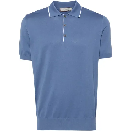 Classic Cotton Polo Shirt Made in Italy , male, Sizes: 3XL, 2XL - Canali - Modalova