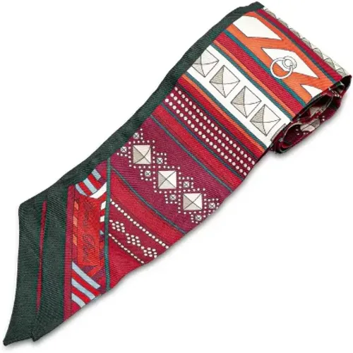 Pre-owned Canvas scarves , female, Sizes: ONE SIZE - Hermès Vintage - Modalova