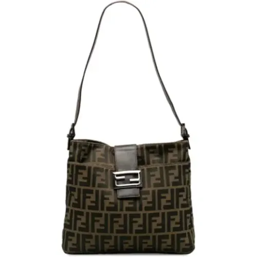 Pre-owned Canvas shoulder-bags , female, Sizes: ONE SIZE - Fendi Vintage - Modalova