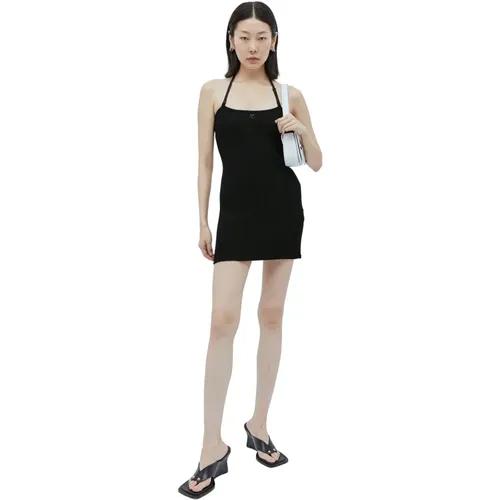 Rippstrick Mini Kleid , Damen, Größe: L - Courrèges - Modalova