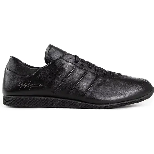 Schwarze Leder Schnürschuhe , Herren, Größe: 42 1/2 EU - Y-3 - Modalova