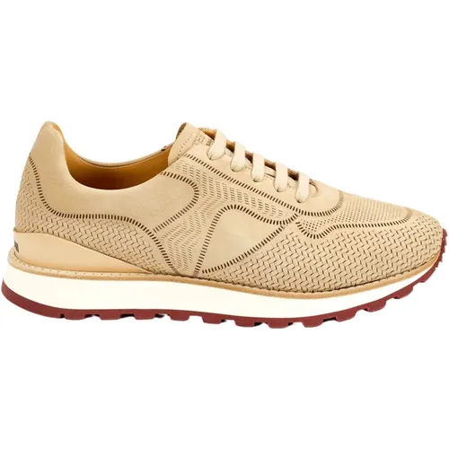 Gelaserte Nubuk Sneaker mit Ortholite® - Testoni - Modalova