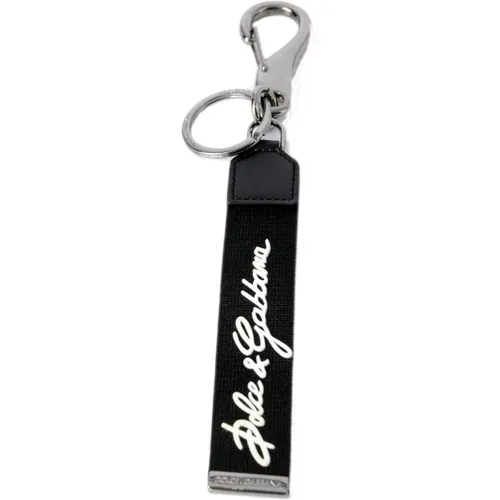 Men Key Holder , male, Sizes: ONE SIZE - Dolce & Gabbana - Modalova