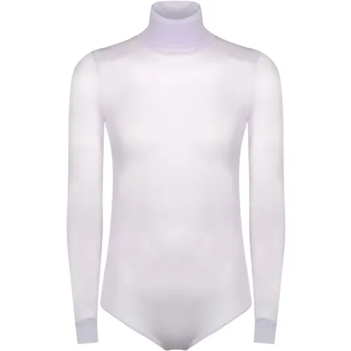 Turtleneck Bodysuit with Long Sleeves , female, Sizes: XS, 2XS - Maison Margiela - Modalova