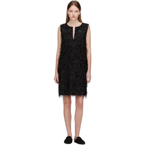 Shimmering Fringed Mini Dress , female, Sizes: M - Fabiana Filippi - Modalova