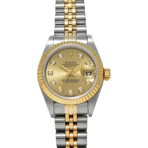 Pre-owned Stainless Steel watches , female, Sizes: ONE SIZE - Rolex Vintage - Modalova