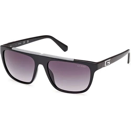 Shiny Sunglasses with Gradient Lens , male, Sizes: 57 MM - Guess - Modalova