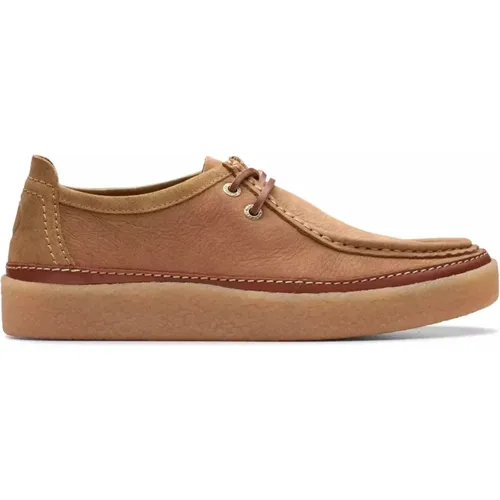 Braune Moc Schnürschuhe für Herren , Herren, Größe: 44 1/2 EU - Clarks - Modalova