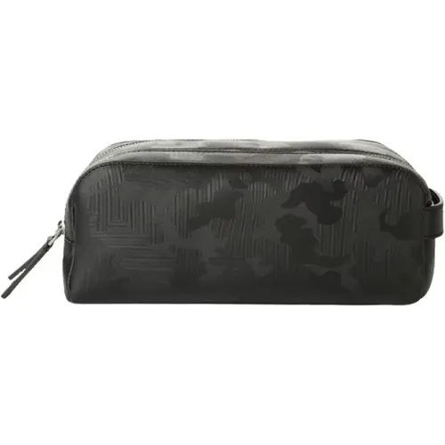 Camouflage Leather Beauty Case in , male, Sizes: ONE SIZE - Orciani - Modalova
